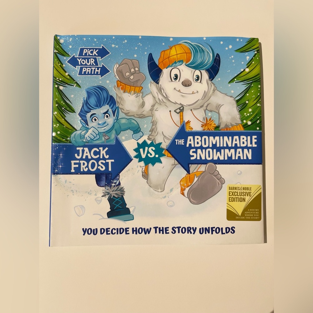 Jack Frost vs. The Abominable Snowman Book Hard Cover New